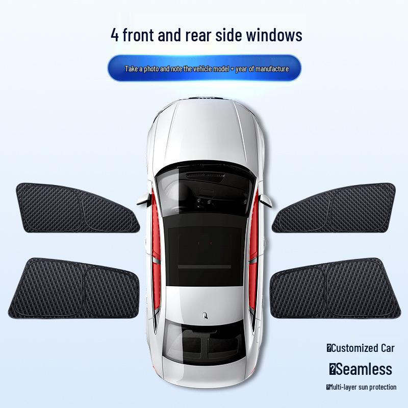 Tesla Model 3/Y Vollverdunkelungs-Sonnenschutz für Privatsphäre & Camping