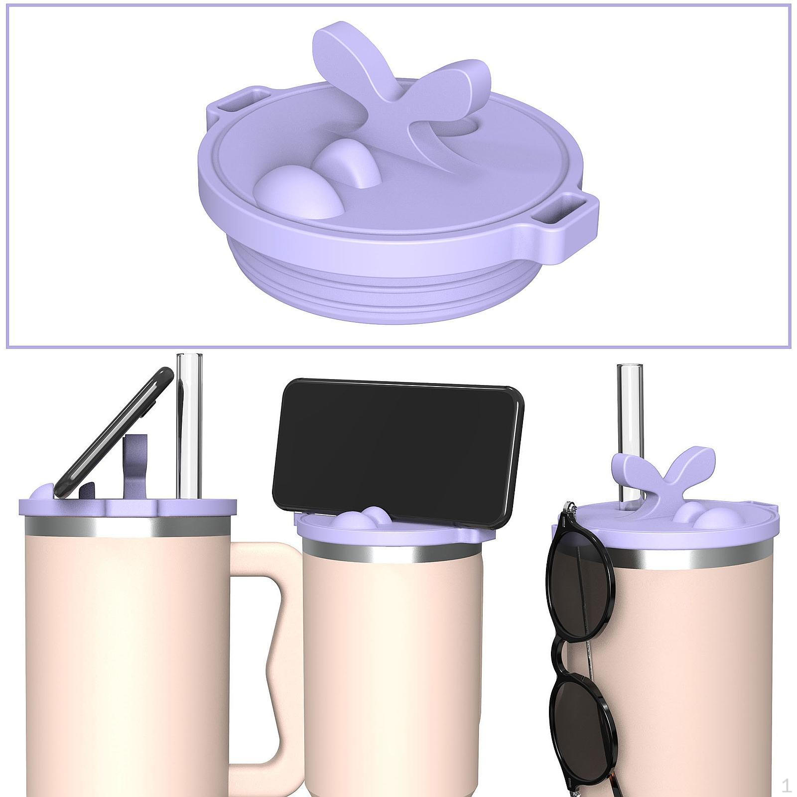 

40 унций силиконовая крышка держатель для телефона бутылка антипылевая портативная герметичная сменная банка фиолетовый