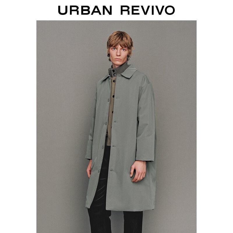 

UR Men s 2025 Winter Lapel Button Long Cotton Coat L
