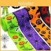 Versatile Halloween Ribbon In Four Colorful Designs For Diy Projects And Festive Decor