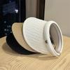 High quality fashion pleated empty top hat sunscreen sunshade eaves casual versatile line UV protection sun hat trend