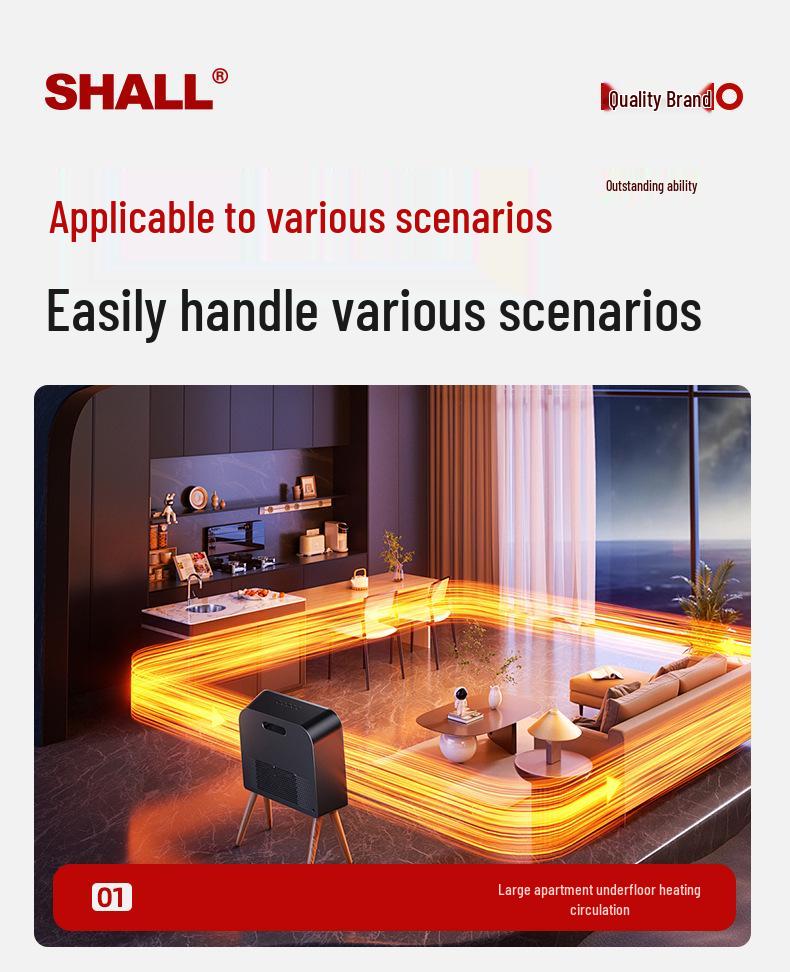 Πλήρως Αυτόματη Αθόρυβη Ηλιακή Αντλία Θερμότητας Νερού για Οικιακά Καλοριφέρ