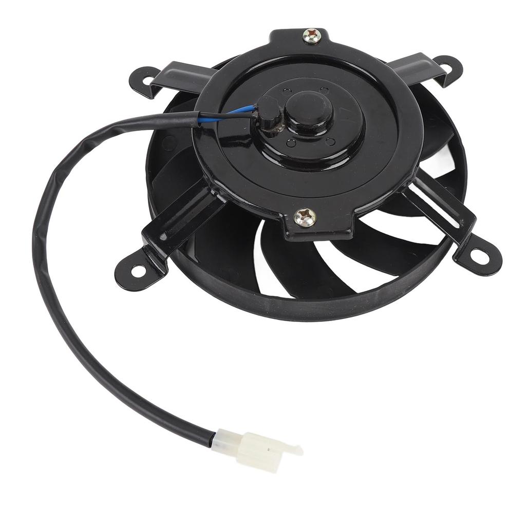 12V Motorcycle Radiator Cooling Fan 10 Blades 170mm Steel Alloy Cooling Thermal Fan for 150cc 200cc 250cc 300cc 350cc
