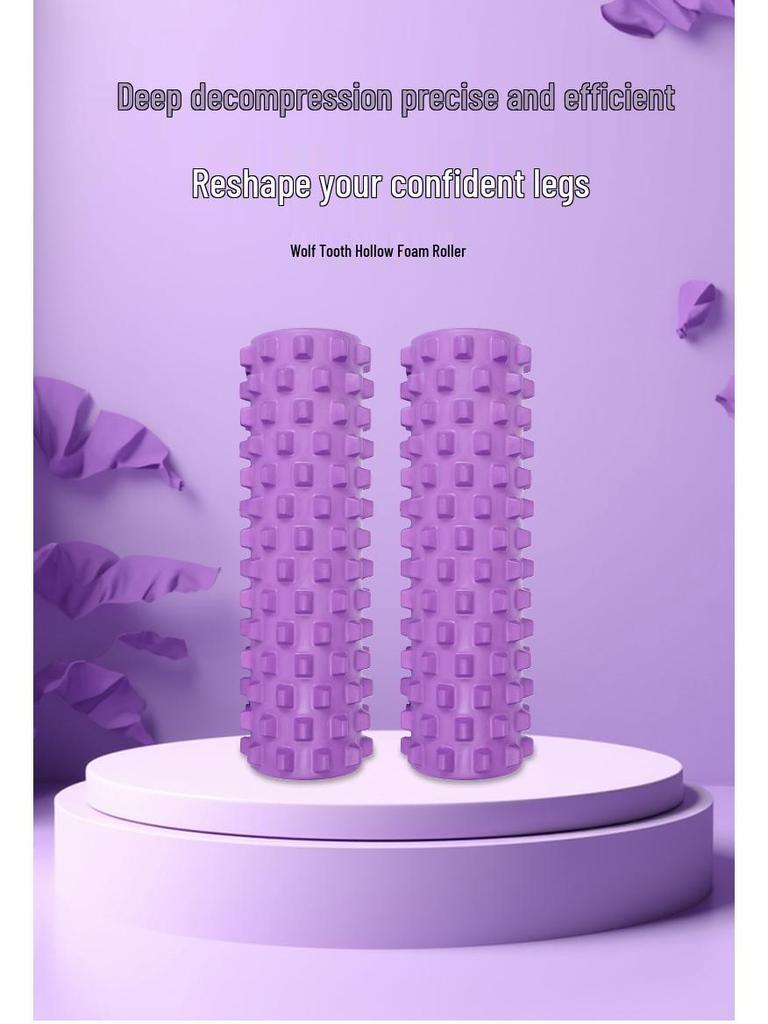 Hollow Wolf Tooth Yoga & Pilates Foam Roller for Muscle Relaxation