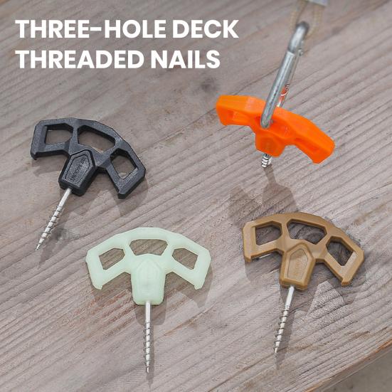 Outdoor Screw Spike Stainless Steel Tent Nail Luminous Pegs Hiking Camping Ground Pin Camping Travel Equipment Accessories