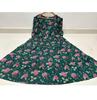 Women Designer Printed Cotton Midi Gown Kurta Party Wear Top Tunic Kurti Dress