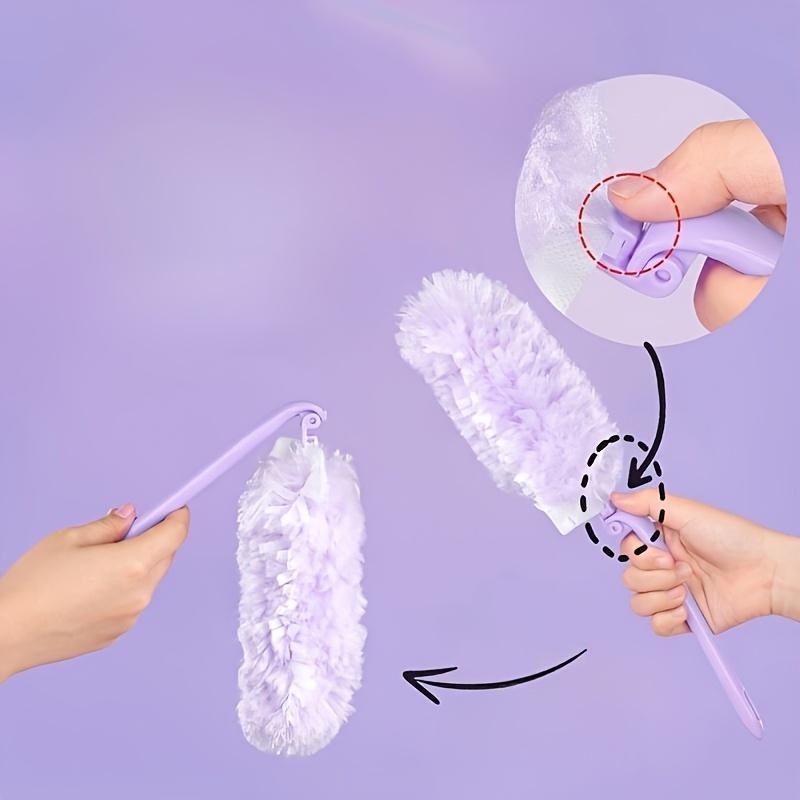 1pc Electrostatic Dust Brush with Adjustable Handle, Home & RV Interior Cleaning Tool, For Living Room, Bedroom, Bathroom, Outdoor Use