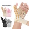 1 Pair Sports Wrist Guard Breathable Strap Fixed Thumb Guard Support Wrist Guard Tendon Sheath Velcro Pressure Gloves