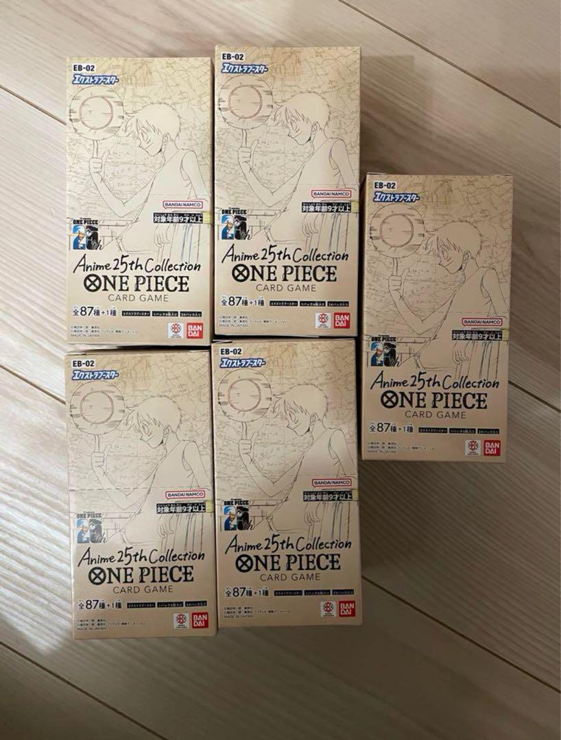 

[Б/У] Коллекция карт One Piece Аниме 25-летие EB02 5 КОРОБОК