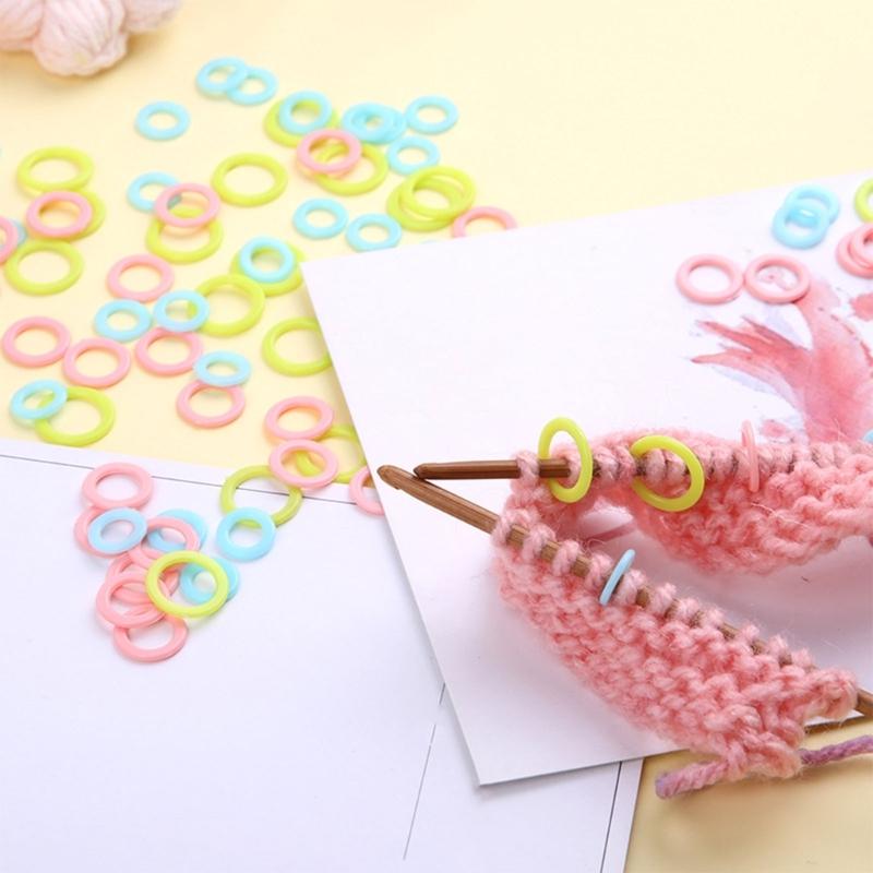 5 Box Crochet Rings Stitching Markers Knitting Markers Locking Stitching Markers Knitting Tool for Knitting Crocheting