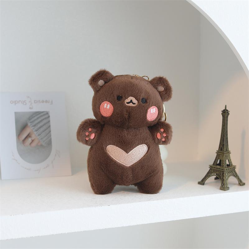 Kawaii Magic Starry Wings Sheep Plushie Colour Wolf Dog Puppy Plushie Pendant Tiger Fox Cat Panda Lamb Small Plush Toy Keychain