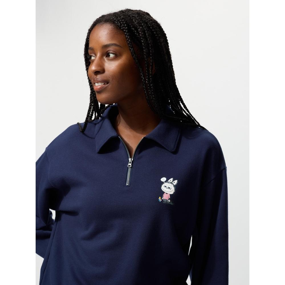 Uniqlo Pop Mart Half Zip Sweatshirt D
