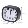 Plastic Alarm Clock Small Desktop Clock Luminous Hands Quiet Operation Clear Alarm Sound for Bedroom Home Office