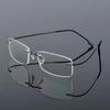 Ultralight Frameless Eyeglasses Titanium Alloy  Glasses Frame Men High Quality Super Stretch Metal Temple Eyeglasses Frame
