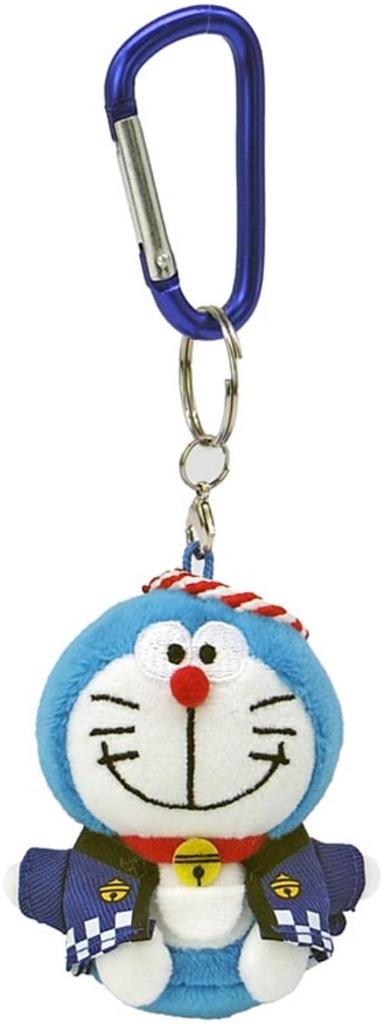 Nakajima Corporation Doraemon Happi Carabiner Mascot, Navy, 198327-24