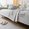 Summer Cool Feeling Sofa Cushion Light Luxury Ice Silk Sofa Cover Cartoon Panda Embroidered Sofa Cushion Living Room Home Decor