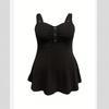 Women's Patchwork Backless Button,down Top