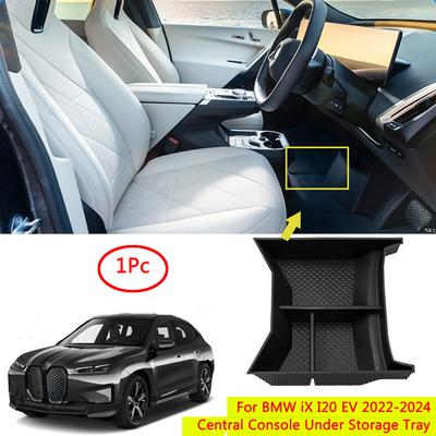For BMW iX I20 EV 2022 2023 2024 Central Consloe Under Storage Tray Car Organizer Storage Box Car Accessories