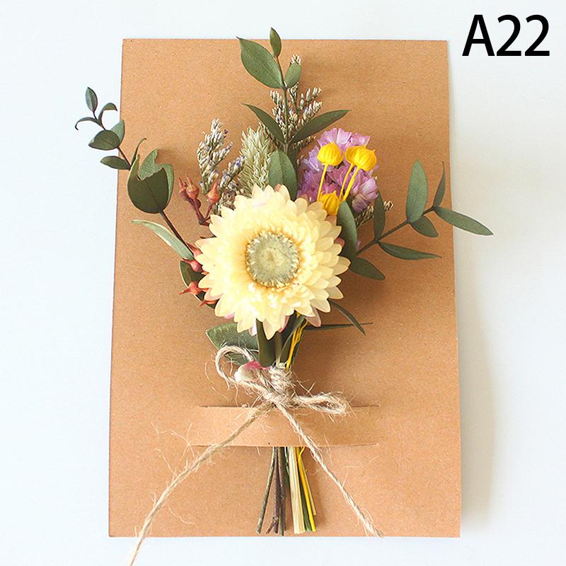 1 Buquê Mini de Flores Secas Naturais Boutonnieres para Madrinhas Decoração de Natal Casamento Dia dos Namorados Materiais Florais DIY