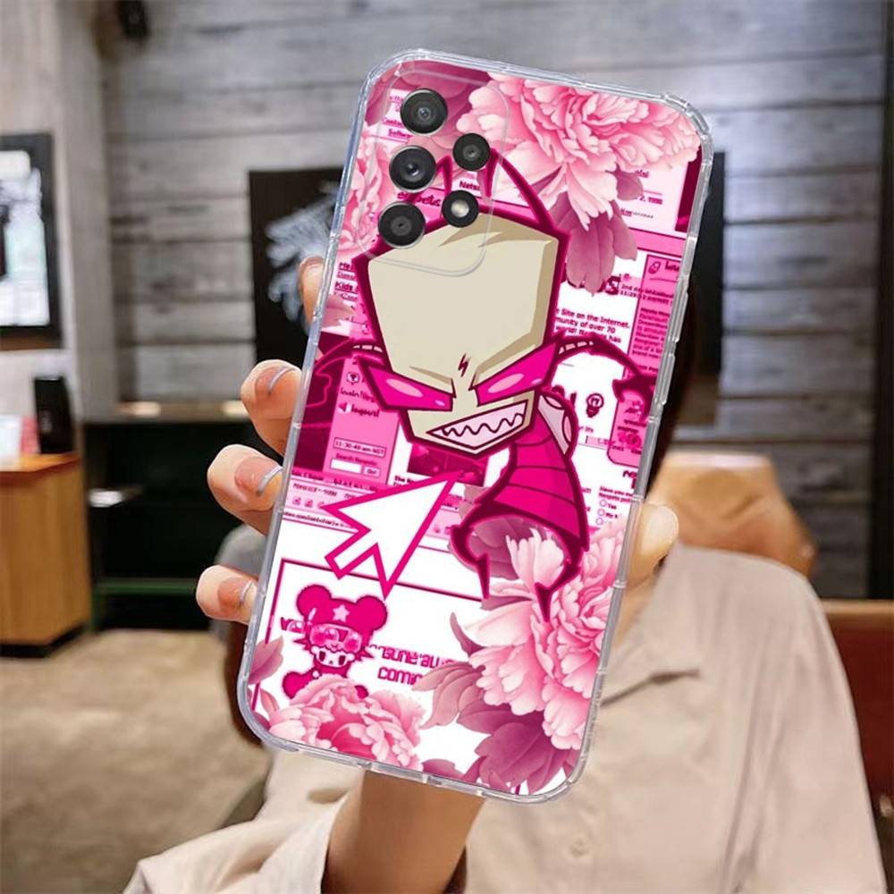 

I-Invader Z-Zim Phone Case For Samsung Galaxy A,71,70,52,51,40,31,50,50S,30S,21S,12,10,Note20ultra Transparent Cover samsunga714g