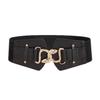 Solid Retro Color Style Metal Waist Belt With Alloy Buckle Women Dresses Coats