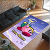 Personalized Crystal Velvet Carpet Custom Name Text,Kirby Anti Slip Area Rug For Home Decoration