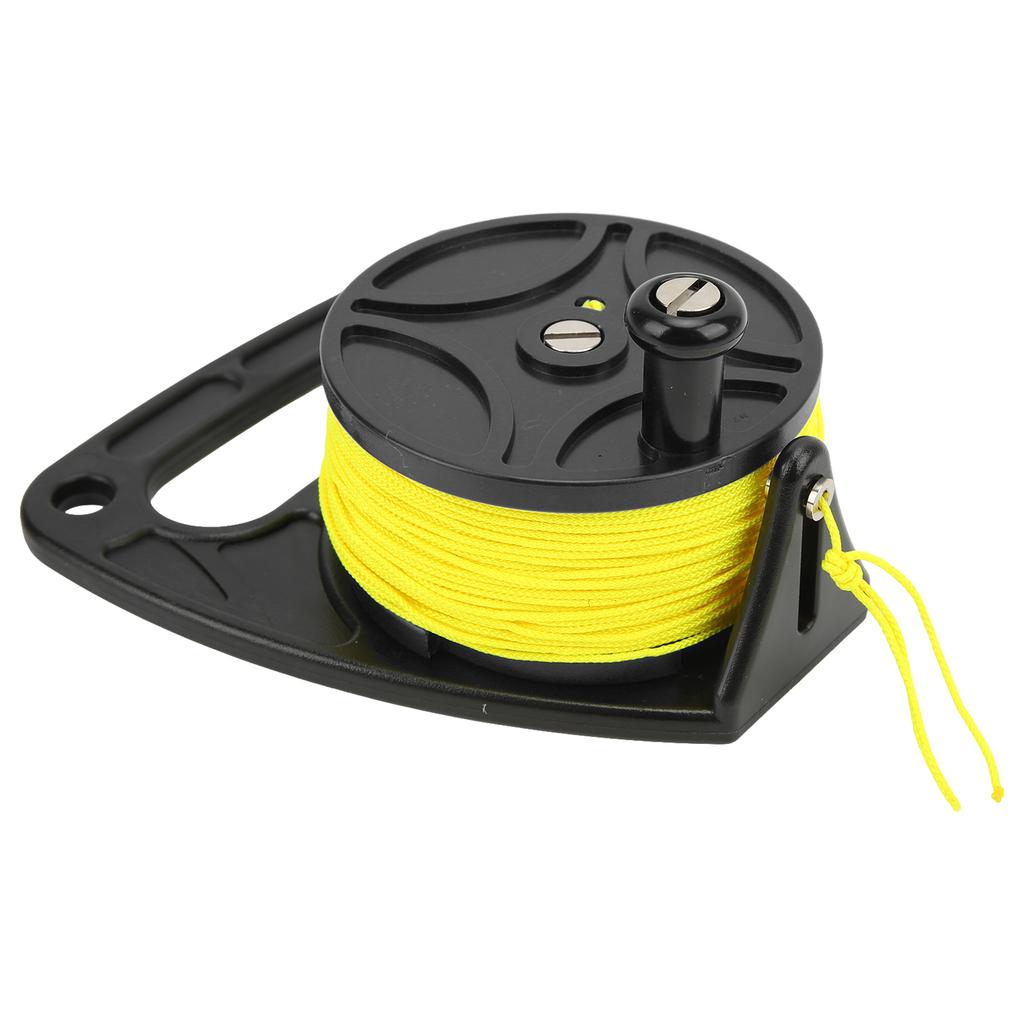 Diving Reels Spool Finger Reel Anchor Rope Spool Multi Purpose with Yellow Wire for Cave Exile