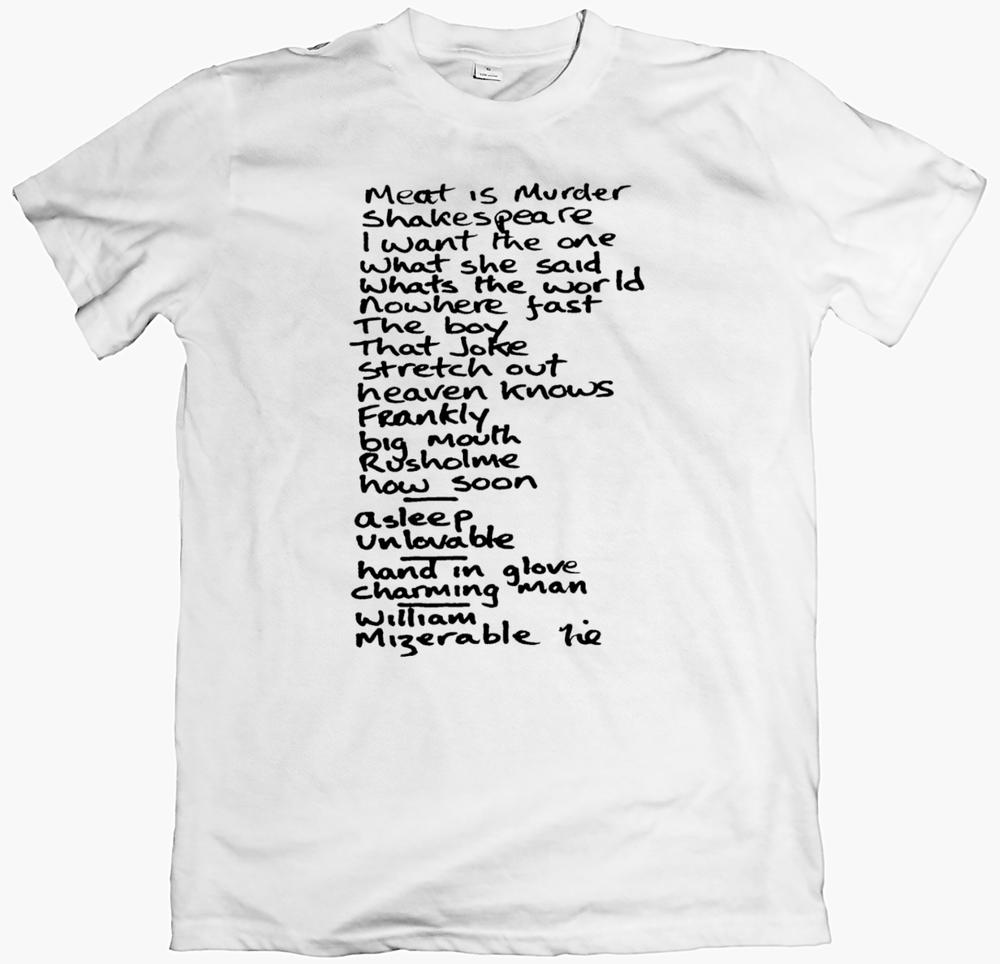 The smiths setlist 85 tshirt 80s indie band tee unixsmeat murder queen dead S