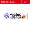 1Pcs 3D Aluminum Stickers Car Body Trunk Decal For VW Golf Tiguan Touran Polo GTI Jetta Passat CC T5 Scirocco Arteon Transporter Mc9