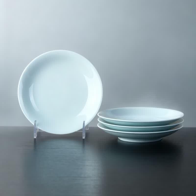 Haoya Jingdezhen Celadon Ceramic Dinner Plate Set