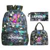 Kpop Demonunters Peripheral Children'S Backpack Elementary And Secondary School Bag Three-Piece Set