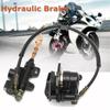 Motorcycle Black Metal Hydraulic Rear Disc Brake Caliper W/ 50cm Cable