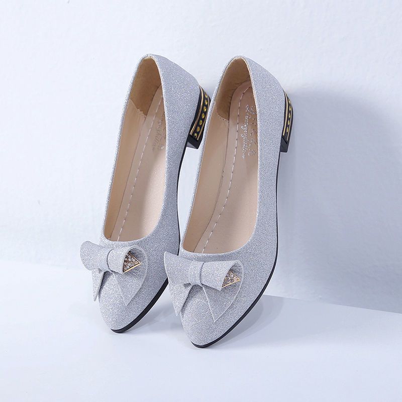 Wsuwane buty biurowe na niskim obcasie ze szpiczastym noskiem dla kobiet Casualowe Wygodne Modne Eleganckie 39 Tanie Z Rabatem Damskie Baleriny