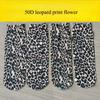 Leopard Large Flower Print Short Socks Summer Single Shoes Short Stockings High Elastic Comfortable Breathable Ultra-thin
