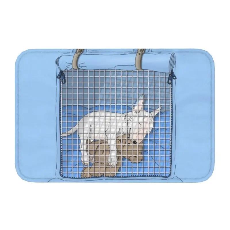 Staffordshire Bull Terrier Dog Door Floor Kitchen Bath Mats Outdoor EBT Cute Love Doormat Garage Entrance Rug Carpet Footpad
