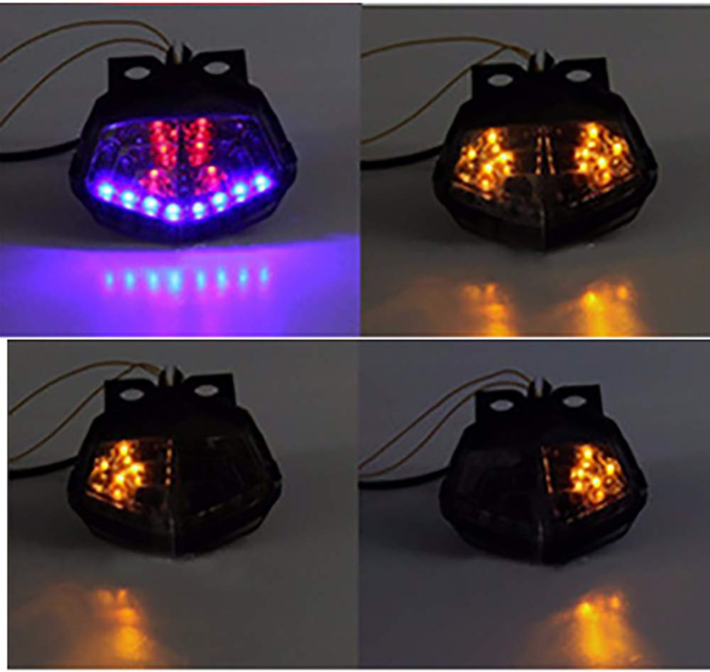Motorcykel LED Bakre Bakljus för Ninja 250 Ninja 250R 2008-2012 Bromsljus Blinkers LED Stoppljus