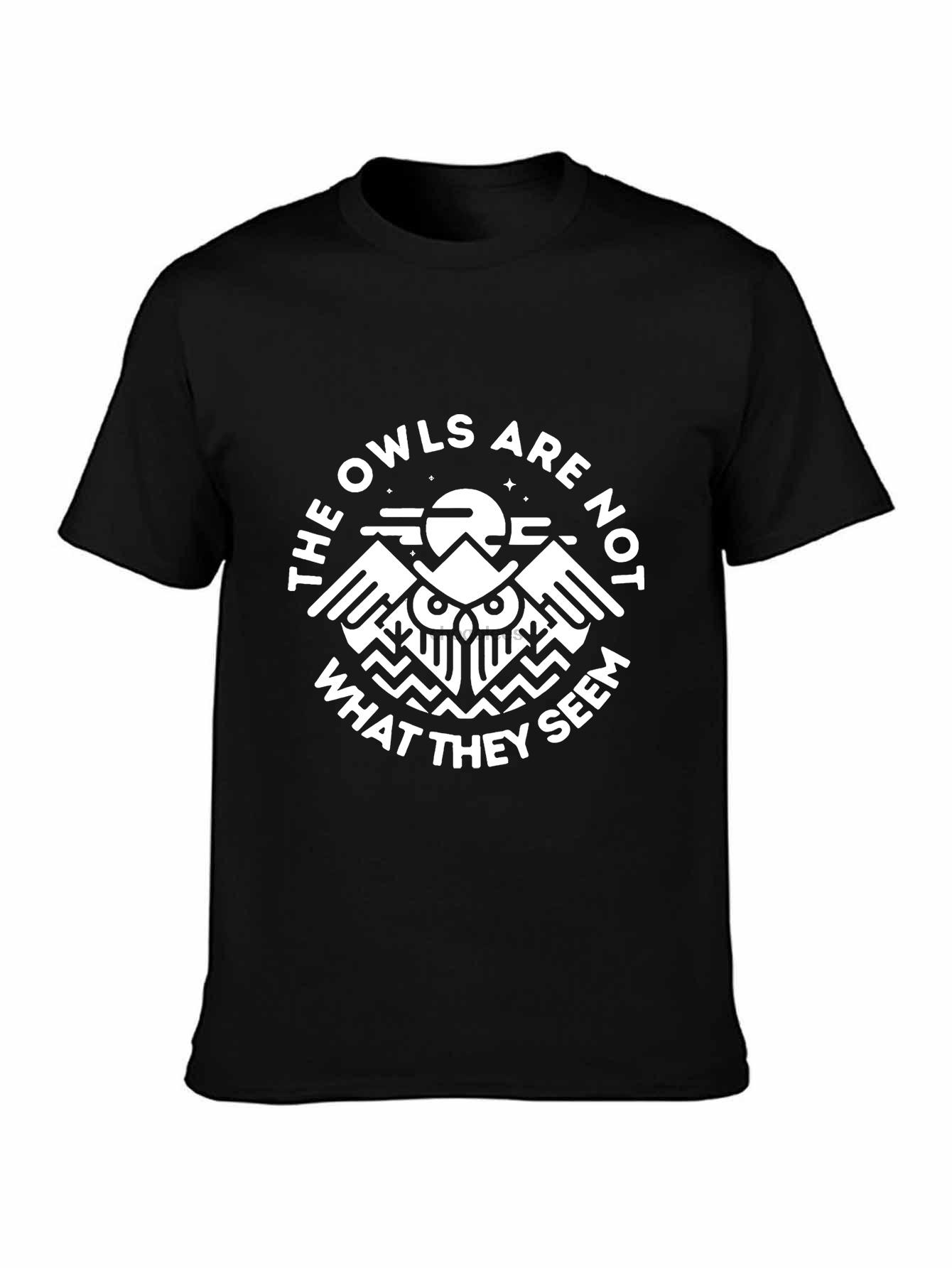 

Brand The Owls Are Not What They Seem TShirt Men Short Sleeve TShirt - Men s Summer Cotton Graphic Tee S разноцветный