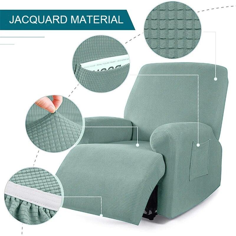 Polar Fleece Recliner Sofa Cover Elastic Relax Armchair Cover Sofa Covers for Living Room Lazy Boy Recliner Cover For Home Hotel