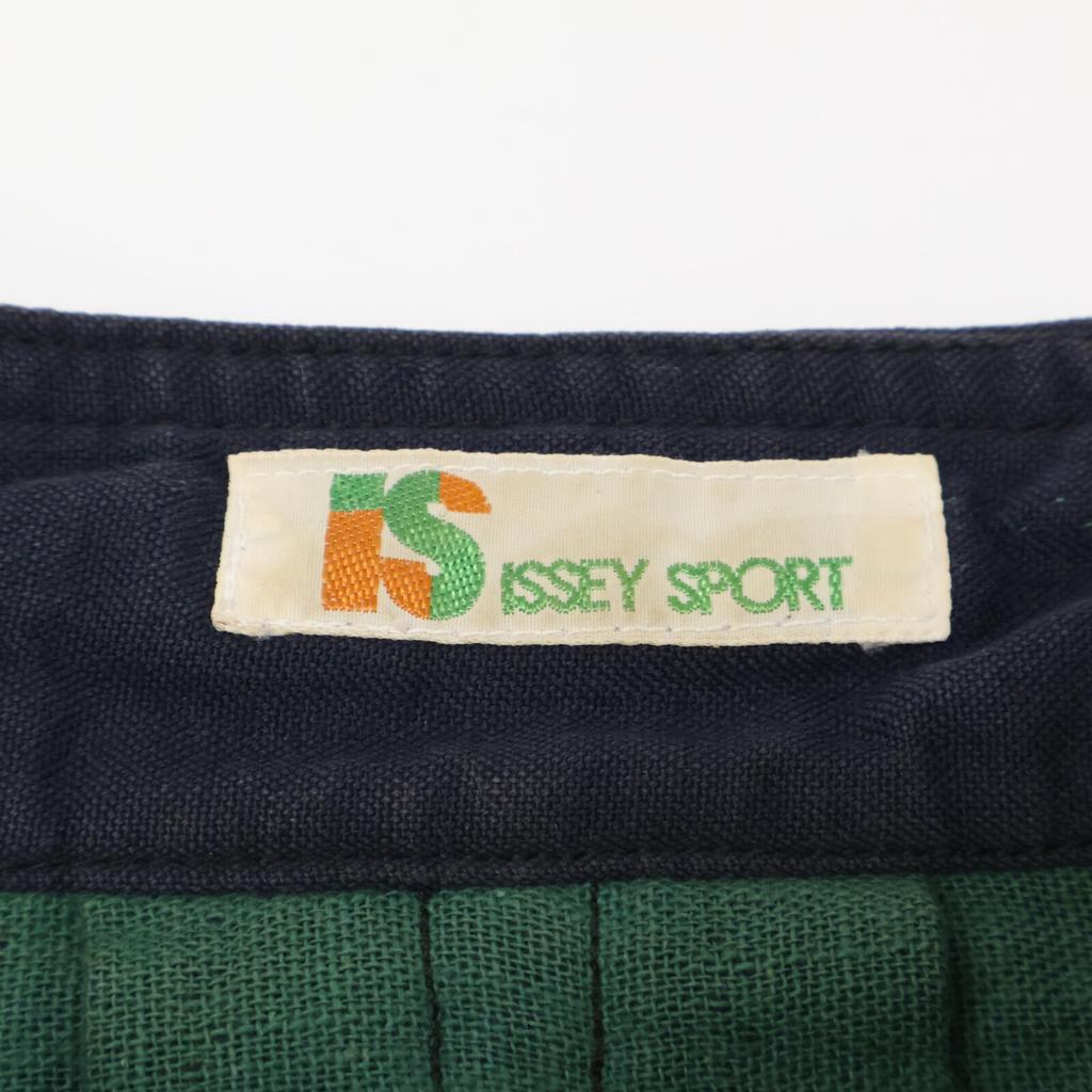 ISSEY MIYAKE [Sports] Navy x Green Cotton Shirt Jacket Jacket 9 Navy x greenUsed
