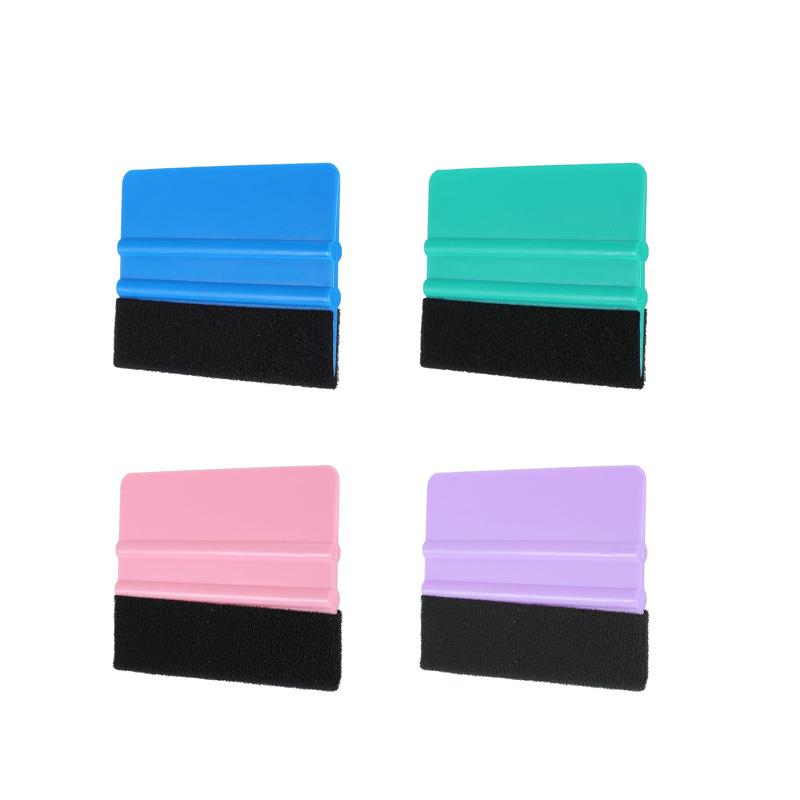 Felt Vinyl Squeegee Tool Plastic Vinyl Spatula Car Film Covering Tools for Car Wrap Decal DIY Crafting Window Tint Vinyl Scraper