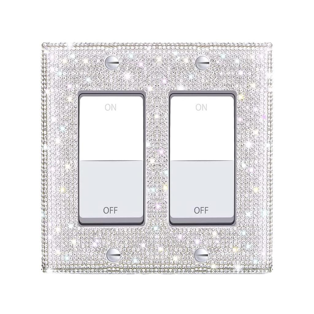 Switch Panel Diamond Sticker US Standard Wall Plate Cover Rectangle Sticker