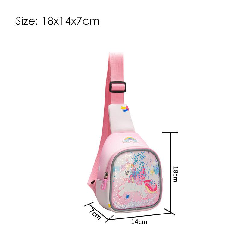 Girls' Pink UnicornSchool Backpacks for Kindergarten Children Kids School Bags Students Pack