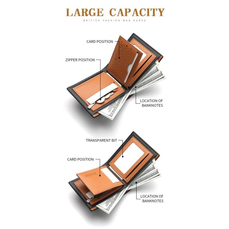 Wallet Men's Short Horizontal Business Tide Wallet Driver's Licence Change Card Bag