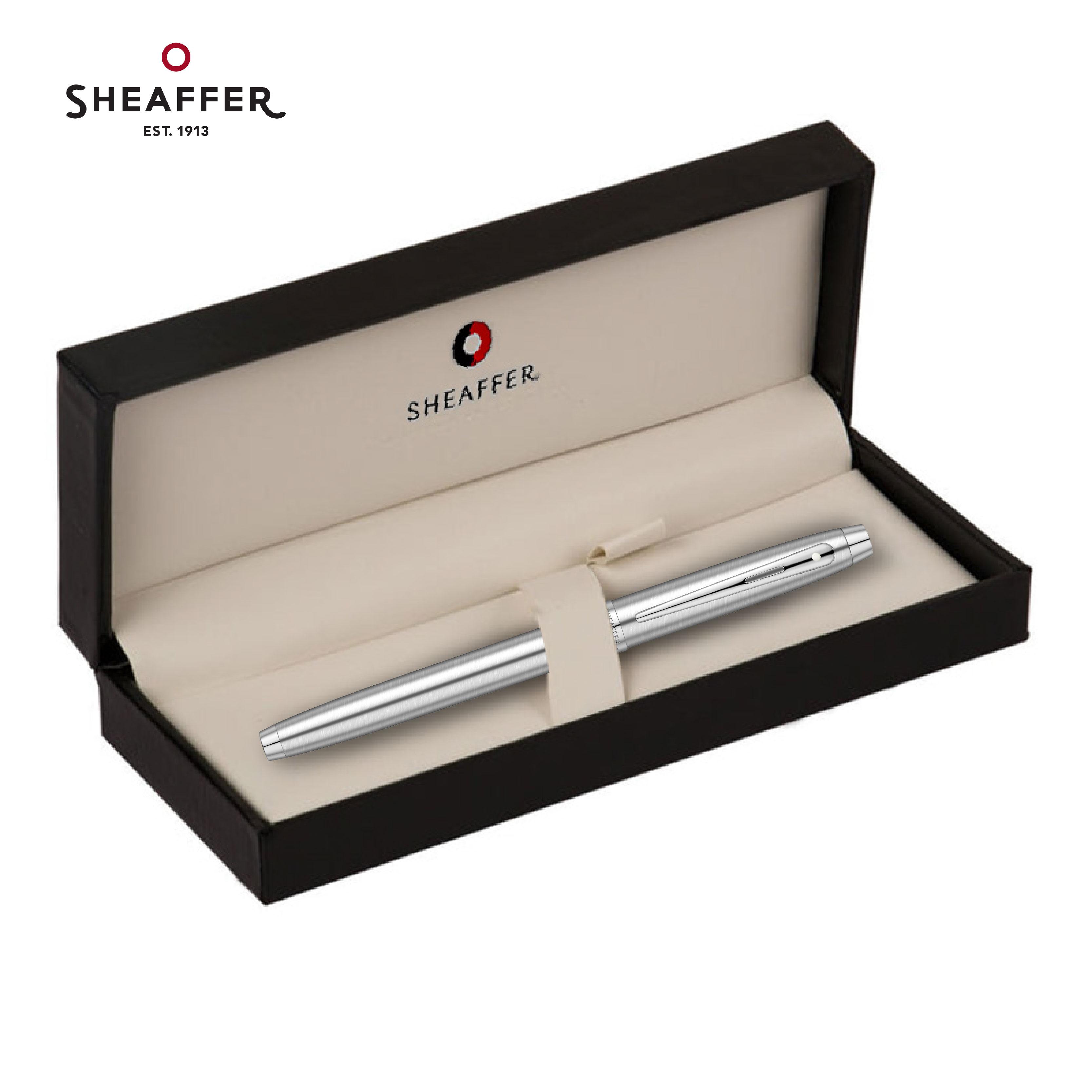 

Original Sheaffer Limited Edition 100 Series Rose Gold PVD Gold/Silver Clip Fountain Pen Business Student Stationery Writing Gif F (0.5mm)