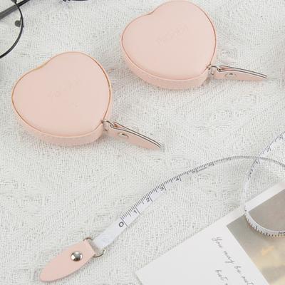 150CM Heart Retractable Tape Measure Soft Mini Measuring Tape Portable Tailor Sewing