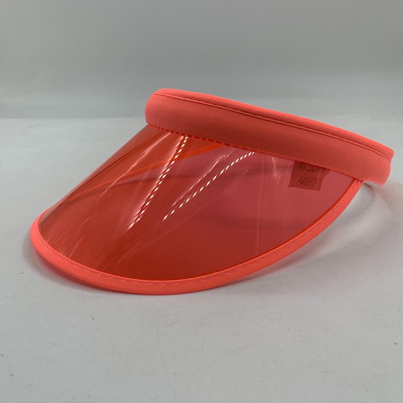 Korean-Style Unisex PVC Sunshade Topless Hat for Spring, Summer, and Autumn