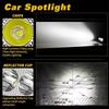 Off-Road Motorcycle LED Light Bar Focus Beams 6LEDS 12V 24V Universal Waterproof Kit for Jeep Wrangler  Truck Tractors SUV 4x4