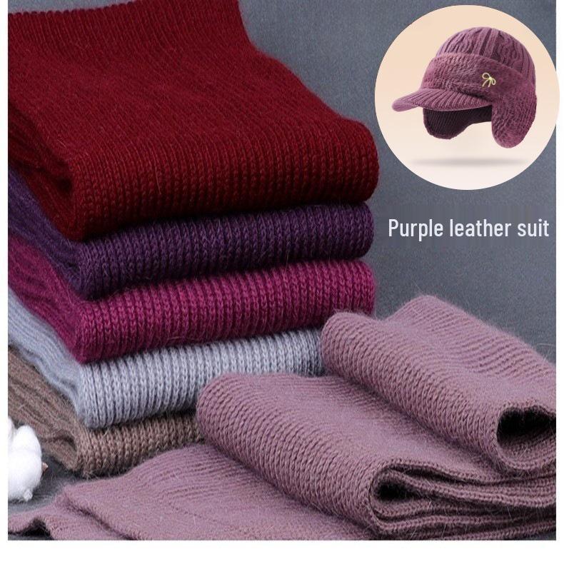 Căciulă rezistentă la vânt, căptușită cu fleece, cu protecție pentru urechi, pentru persoane de vârstă mijlocie și vârstnici - Caldă și elegantă pentru toamnă și iarnă