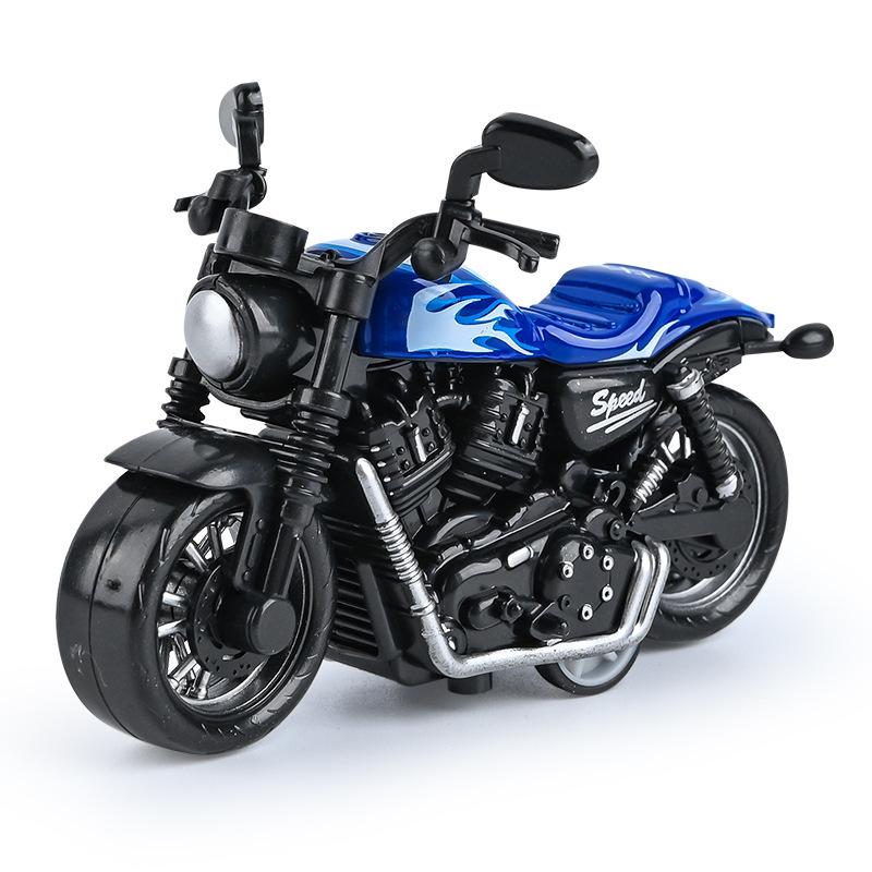 Trendy Mini Motorcycle Keychain Pendant: Cool Model Figurine Car Keyring Toy