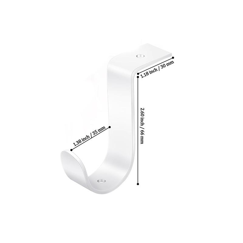 2 Stück Schrankstangenhalter Schwere Metall-Wandmontage Stangenhalter Mit Schrauben Schrankstangenhalter Schrankregal Stangenhalter
